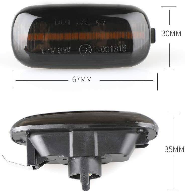 For A3 S3 8P A4 S4 RS4 B6 B7 B8 A6 S6 RS6 Sequential Led Side Marker Lights