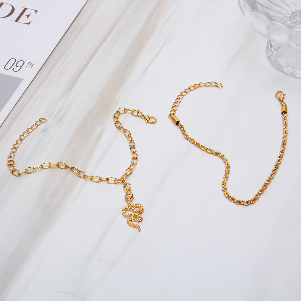 ✨ Bracelet Double Cercle – Élégance et Originalité
