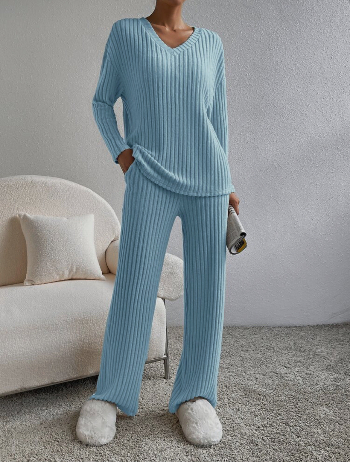 Loose Women's Pants Set, Two-piece Set