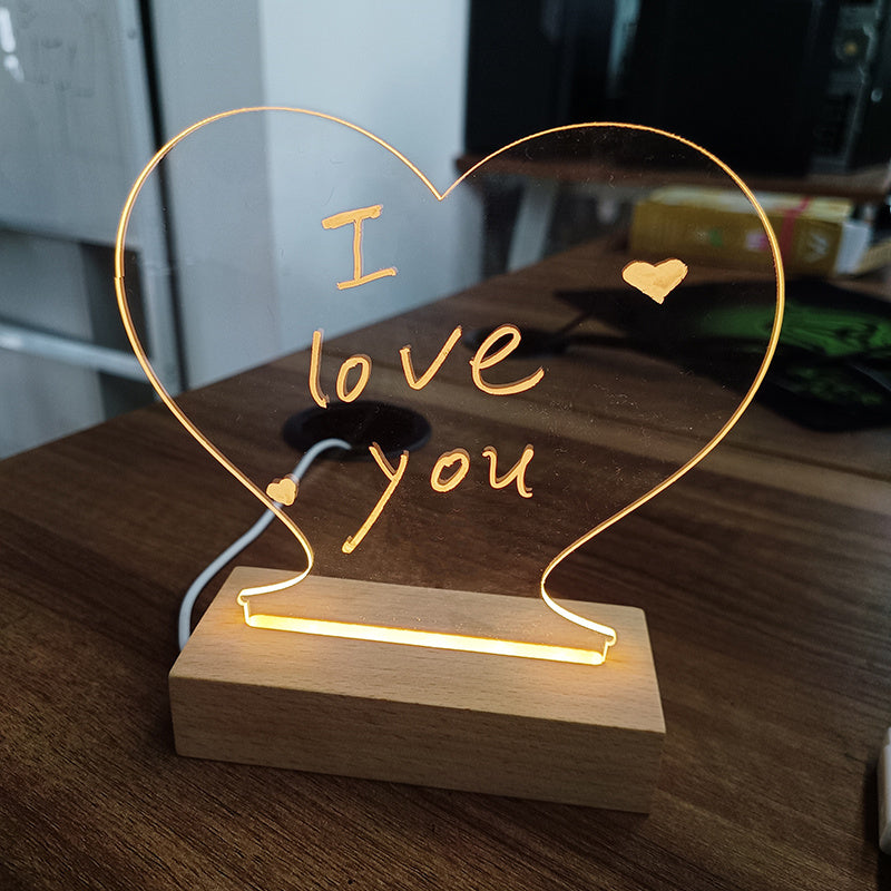 ✨ Laissez vos messages briller ! ✨
Avec le Tableau LED Créatif, écrivez vos mots doux, rappels ou dessins lumineux.
Parfait comme cadeau original pour enfants, amis ou amoureux
USB pratique, lumière douce & déco unique