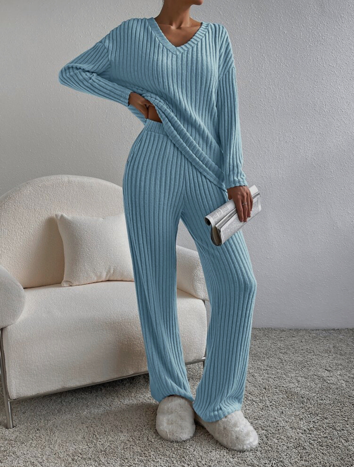 Loose Women's Pants Set, Two-piece Set