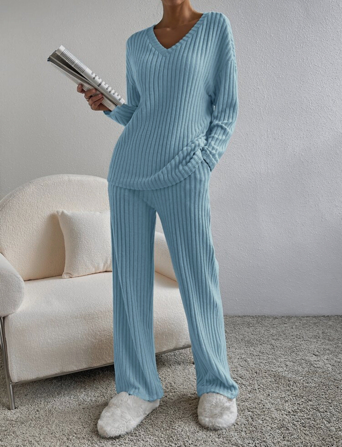 Loose Women's Pants Set, Two-piece Set