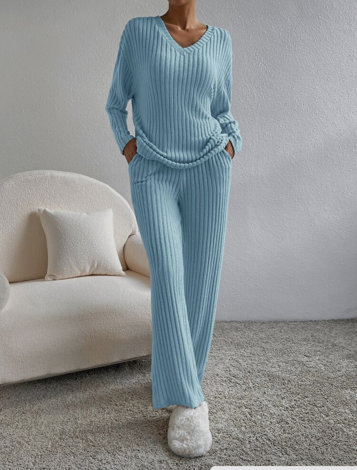 Loose Women's Pants Set, Two-piece Set
