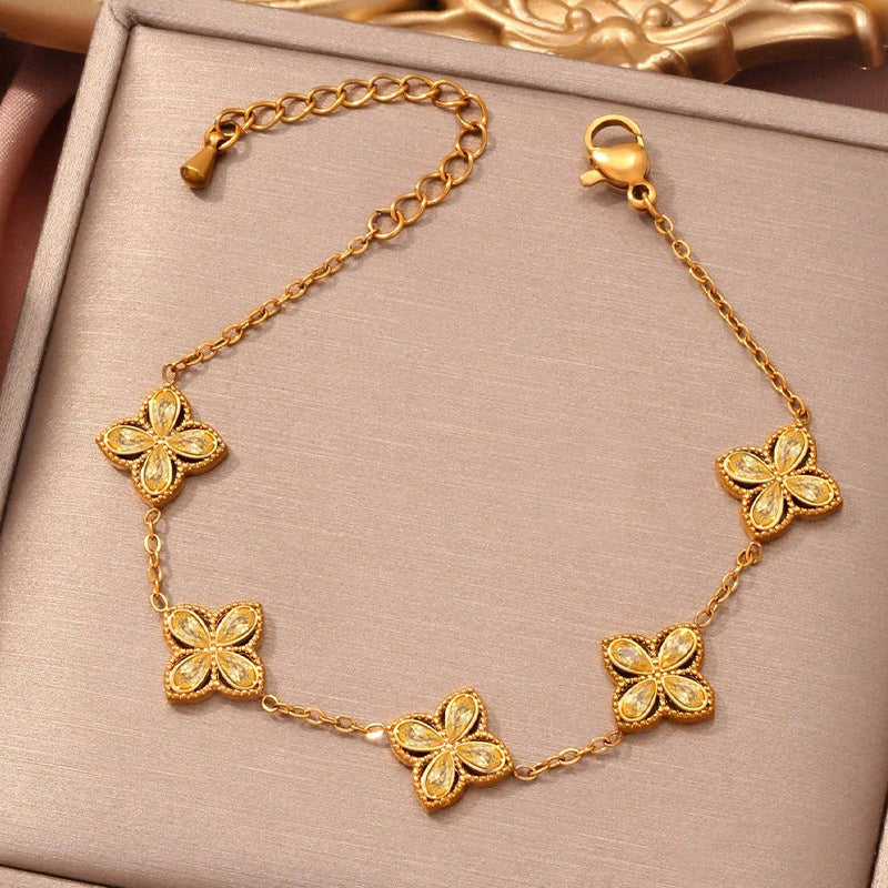 🌟 Bracelet Femme en Zircon – Chic et Raffiné