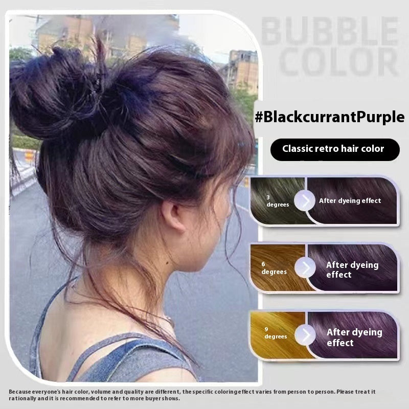 🎨 Crème Colorante Cheveux Bubble Dyed – Cassis Violet à Domicile