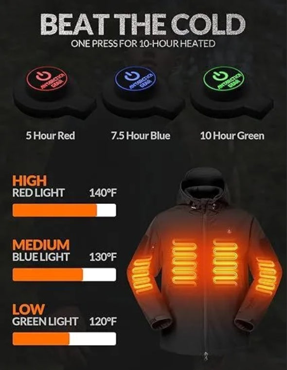 Veste Chauffante Homme – Softshell Hiver ANTARCTICA GEAR