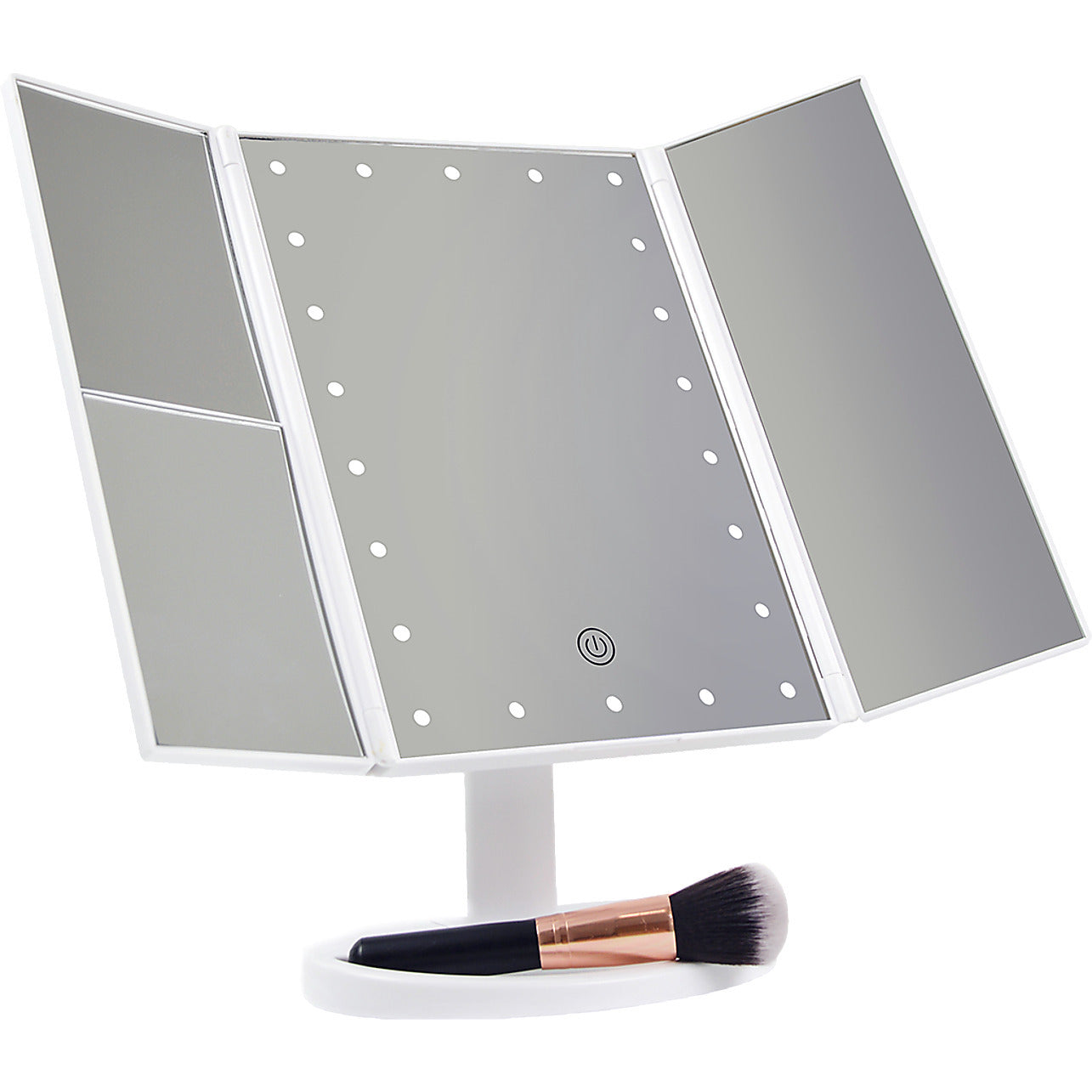 🔥 Grossissement 1x-3x – Miroir LED Compact & Astucieux