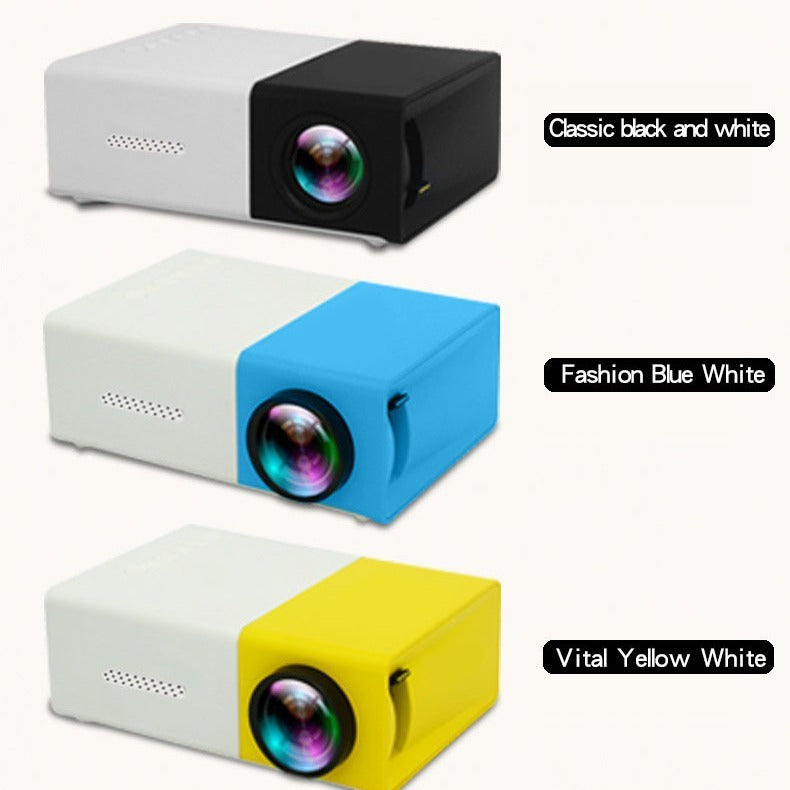 Mini Projecteur YG300 – Compact, Jaune & Haute Définition