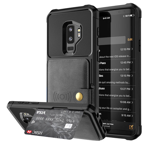✨ Coque Portefeuille Luxe en Cuir PU – Compatible iPhone & Samsung Galaxy
