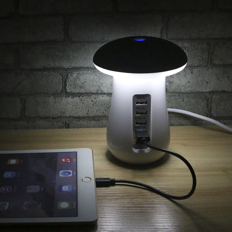 Lampe LED Champignon 2 en 1 – Éclairage & Chargeur USB ✨