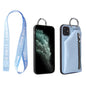 Coque iPhone en cuir PU avec porte-monnaie et lanière – Protection et style tout-en-un !