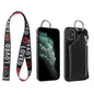 Coque iPhone en cuir PU avec porte-monnaie et lanière – Protection et style tout-en-un !