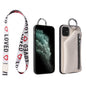 Coque iPhone en cuir PU avec porte-monnaie et lanière – Protection et style tout-en-un !