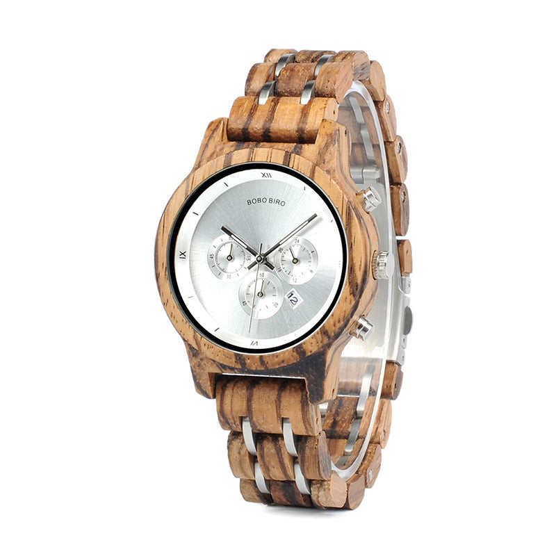 🌿 Montre en Bois Homme – Élégance Business & Style Casual
