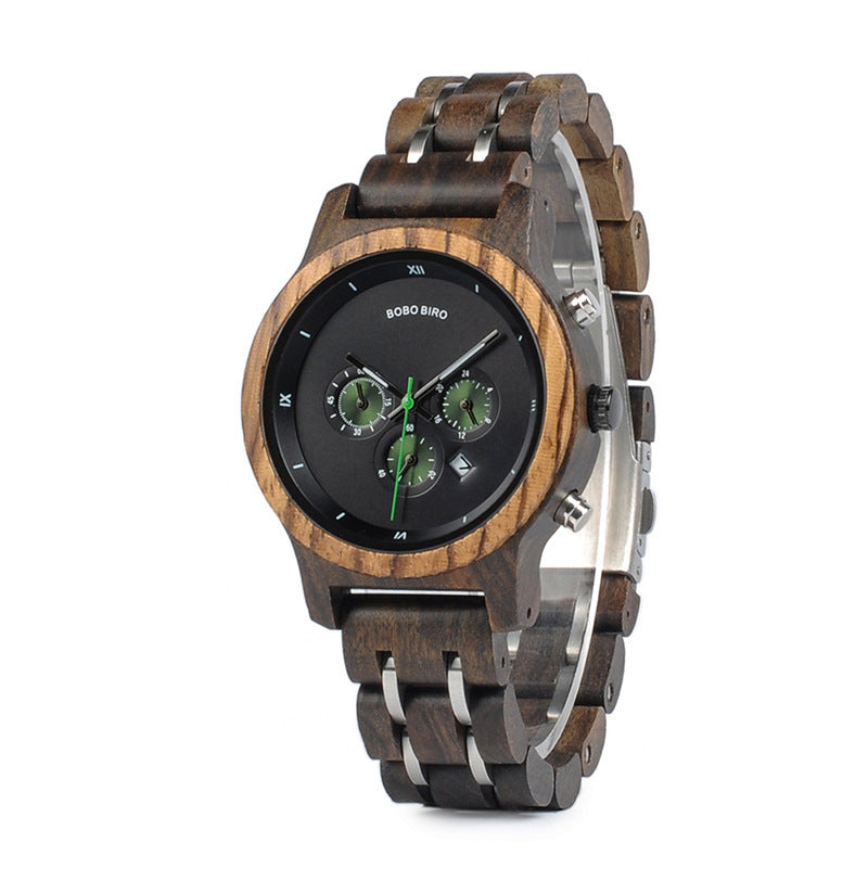 🌿 Montre en Bois Homme – Élégance Business & Style Casual