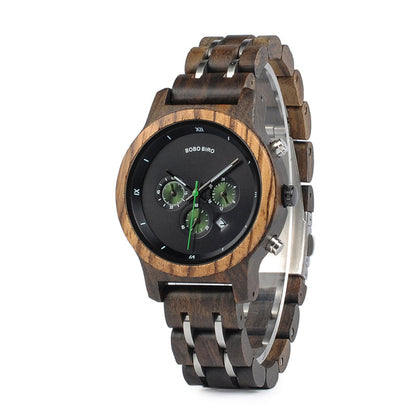 🌿 Montre en Bois Homme – Élégance Business & Style Casual