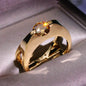 Bague Femme Or Rose – Strass Brillant & Luxe Élégant