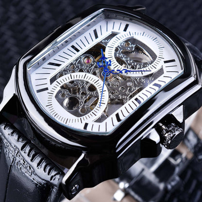 ⏱ Montre Homme Automatique – Carrée & Mécanique Fashion