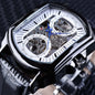 ⏱ Montre Homme Automatique – Carrée & Mécanique Fashion