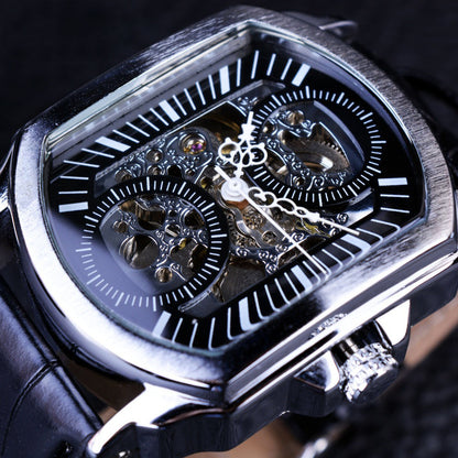 ⏱ Montre Homme Automatique – Carrée & Mécanique Fashion