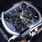 ⏱ Montre Homme Automatique – Carrée & Mécanique Fashion