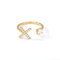 🌟 Bague Initiale en Zircon – Personnalisez Votre Style