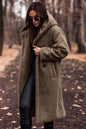 ✨ Manteau Long Femme Automne-Hiver – Teddy Douillet en Fausse Laine, Élégant et Chaud
