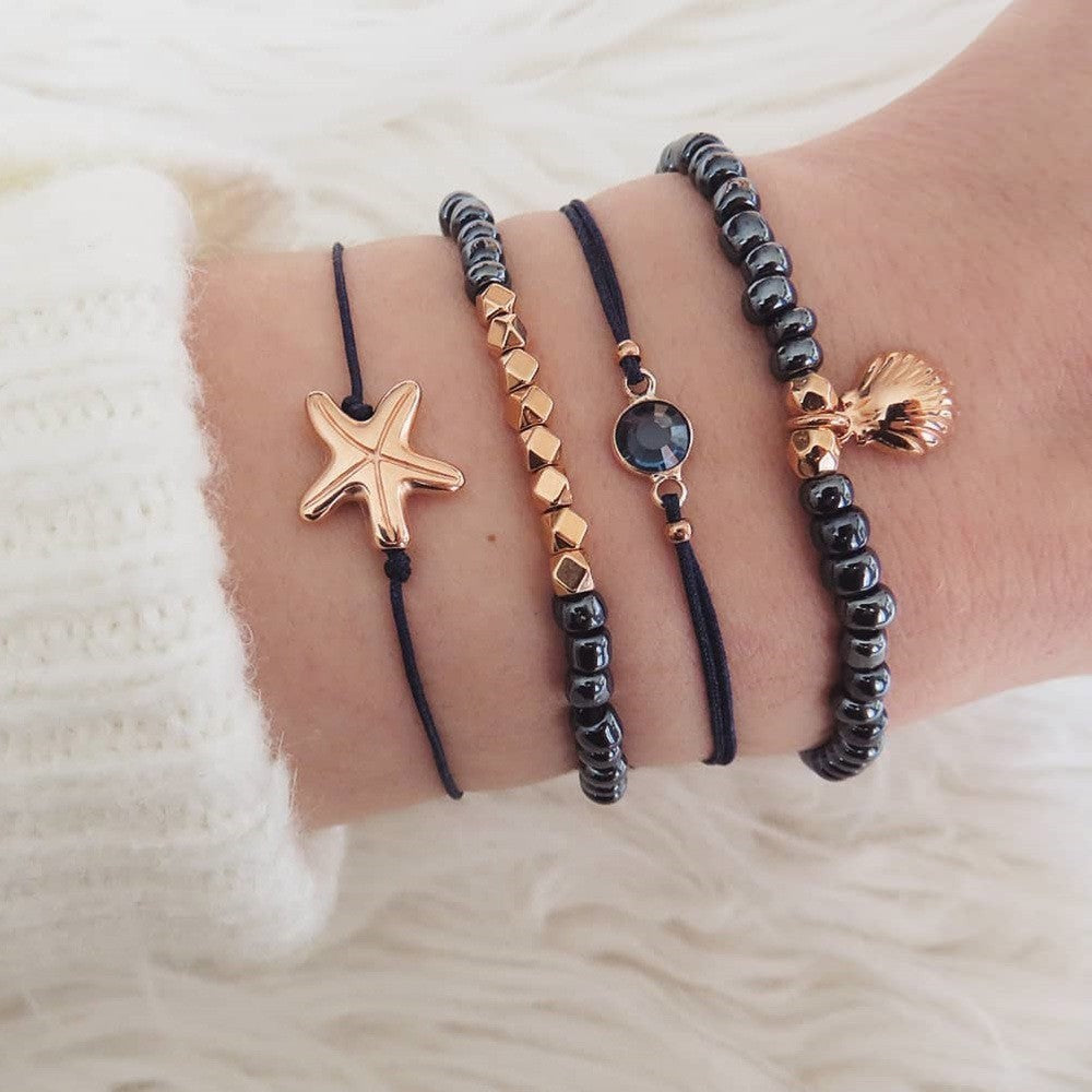 🌸 Lot Bracelets Bohèmes – Perles & Charms Vintage Femme