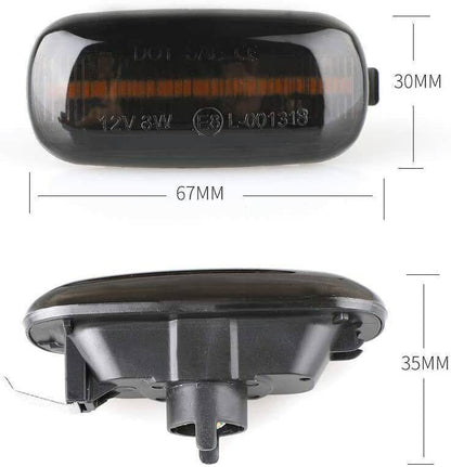 For A3 S3 8P A4 S4 RS4 B6 B7 B8 A6 S6 RS6 Sequential Led Side Marker Lights