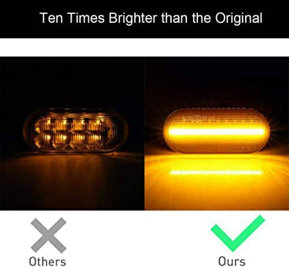 For A3 S3 8P A4 S4 RS4 B6 B7 B8 A6 S6 RS6 Sequential Led Side Marker Lights