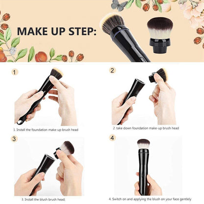 ✨ Maquillage Parfait en Voyage – Pinceau Professionnel