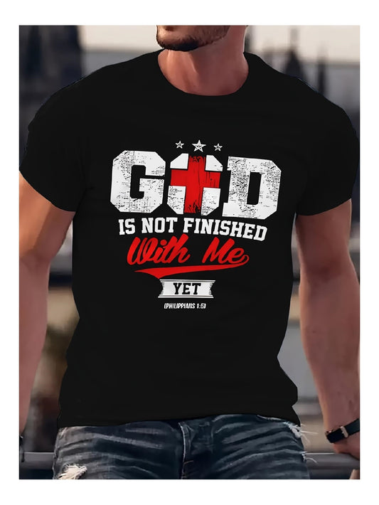 T-shirt « Dieu N’a Pas Encore Fini Avec Moi » – Inspirant & Foi ✝️