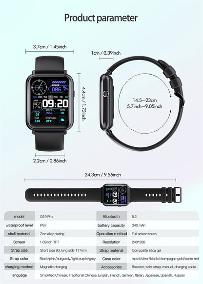 💧 Montre Connectée Étanche – Smart & Sport