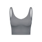 Summer Pure Color Ribbon Chest Pad Nude Feel Back-shaping Running Fitness