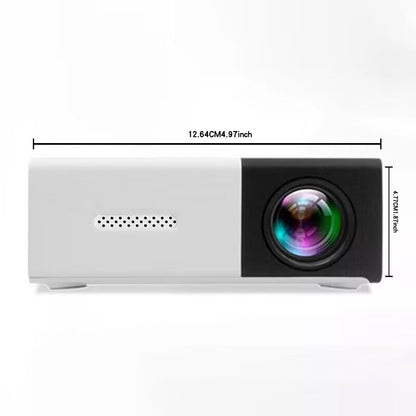 Mini Projecteur YG300 – Compact, Jaune & Haute Définition