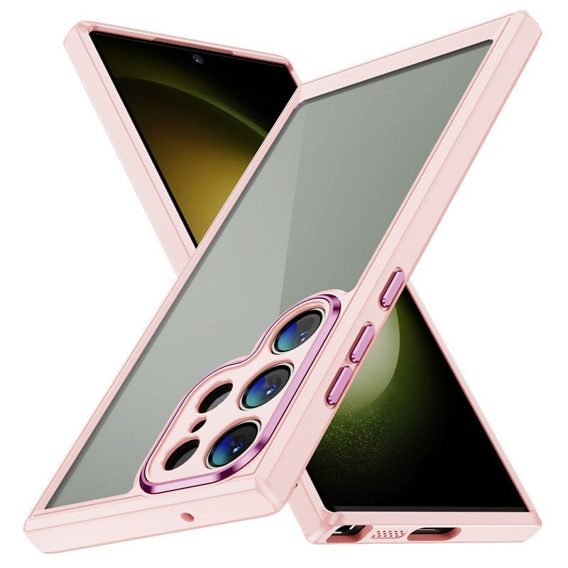 ✨ Coque Téléphone TPU + Acrylique – Anti-Chute et Résistante
