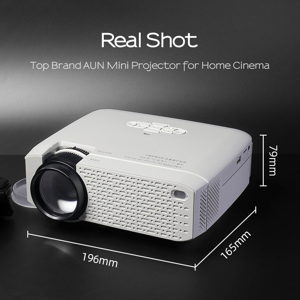 ✨ AUN Mini Projecteur LED D40W – Cinéma Haute Définition Compact et Portable