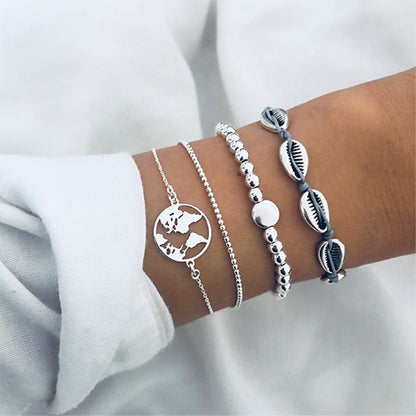 🌸 Lot Bracelets Bohèmes – Perles & Charms Vintage Femme