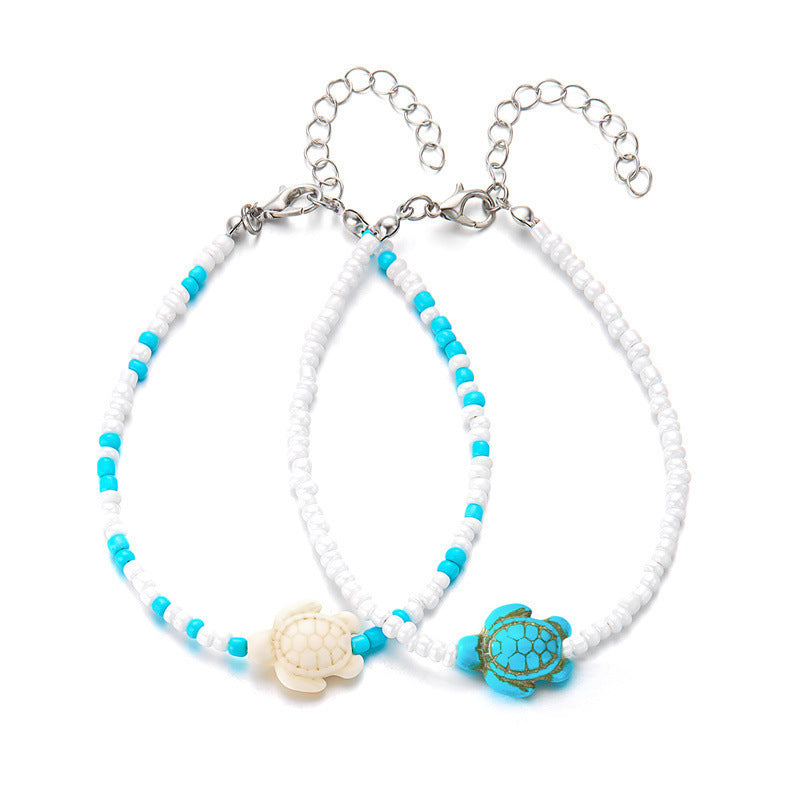🌸 Bracelets de Cheville Perles – Style Été Femme