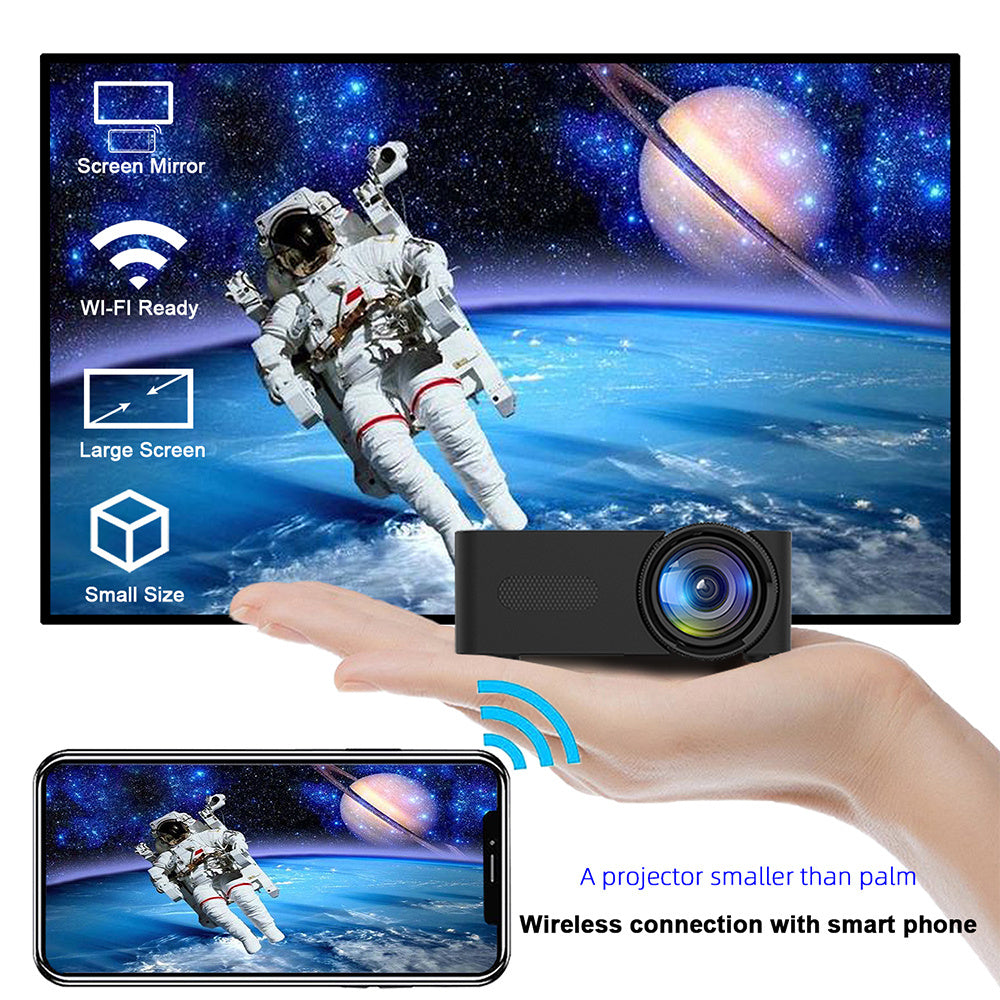 ✨ Projecteur Mini Portable YT100 – Cinéma HD sans fil à la maison et sur téléphone