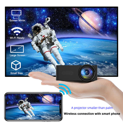 ✨ Projecteur Mini Portable YT100 – Cinéma HD sans fil à la maison et sur téléphone