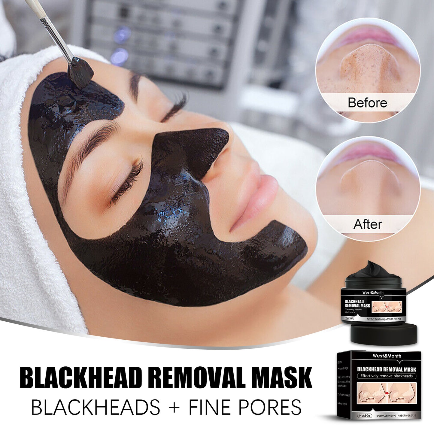 ✨ Peel-Off Facial Mask – Pores Reserrés & Teint Éclatant