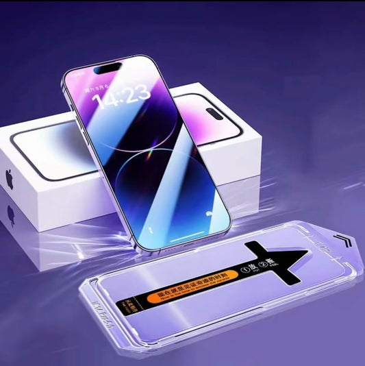 ✨ 2 Pack Protection Écran iPhone 14/15 Pro/Plus/Max – Verre Mat HD, Anti-Reflet & Anti-Traces