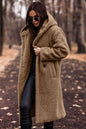 ✨ Manteau Long Femme Automne-Hiver – Teddy Douillet en Fausse Laine, Élégant et Chaud