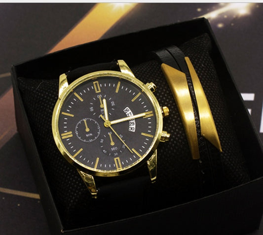 ⏱ Montre Homme Quartz – Élégante & Business avec Calendrier