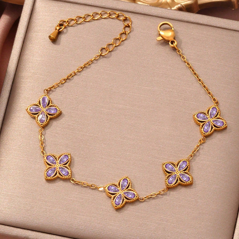 🌟 Bracelet Femme en Zircon – Chic et Raffiné