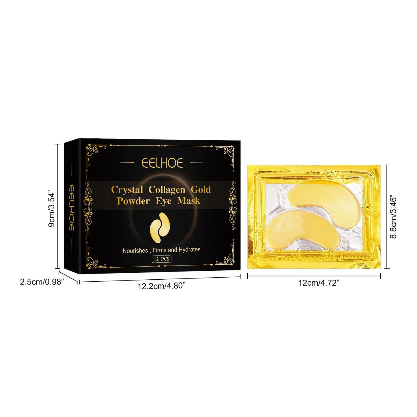 ️ Masque Anti-Cernes & Anti-Poches – Collagène Gold EELHOE