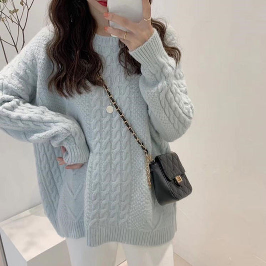 Pull Épais Femme – Tricot Fleurs Chanvre, Confort et Style