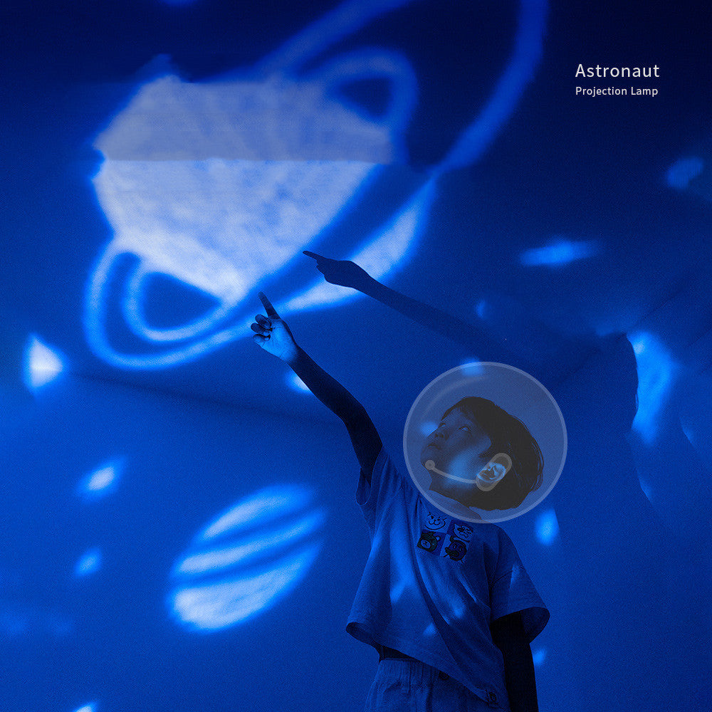 Lampe Astronaute Projecteur Galaxie – Nuit Étoilée Magique ✨