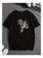 T-shirt Manche Courte Crâne Noir – Mode & Personnalité Unique